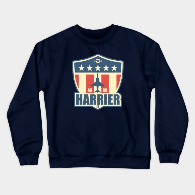 AV-8B Harrier II Patch Crewneck Sweatshirt by TCP